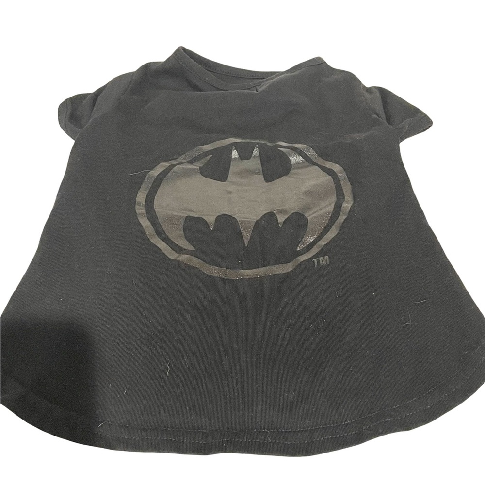 Batman Superhero Black Pet Dog Short Sleeve Tshirt Clothing
